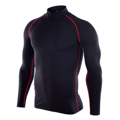 

Toponeto Mens Fitness Long Sleeves T-Shirt Bodybuilding Skin Tight-drying Tops Blouse