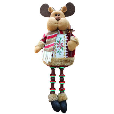 

Christmas Sitting Doll Ornament Festival Party Table Decoration Santa Elk Snowman