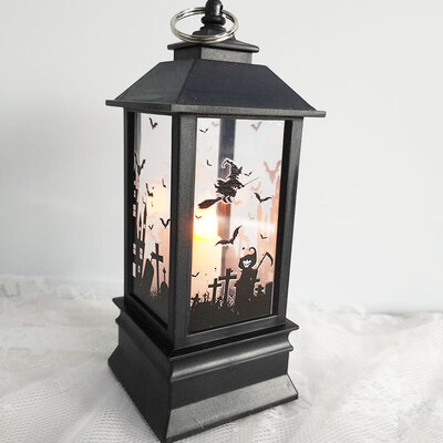 

Halloween Decoration Square Lighthouse Shape Nightlight Pumpkin Nightlight Handheld Square Lighthouse Shape Nightlight