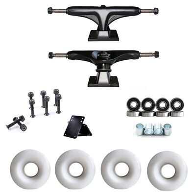 

Skateboard 5 Inch 5532mm Trucks Wheels Set Holders Brackets Kit Combo Set