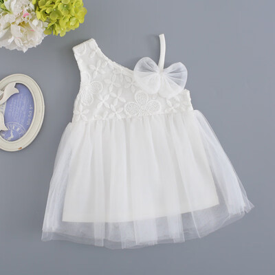 

Summer New Baby Princess Comfortable dress Fashion Baby Girls Casual Cotton Lining Dress Kids Lace Sleeveless Mesh Dress For 0-2