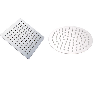 

Square Round Shower Head Angle Adjustable Clean Rain Spray Nozzle Bathroom Bathing Accessories