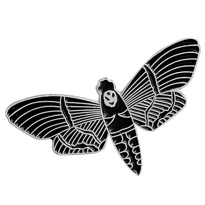 

Black Bat Skeleton Flying Alloy Enamel Pins Badges Brooches Jacket Collar Unisex