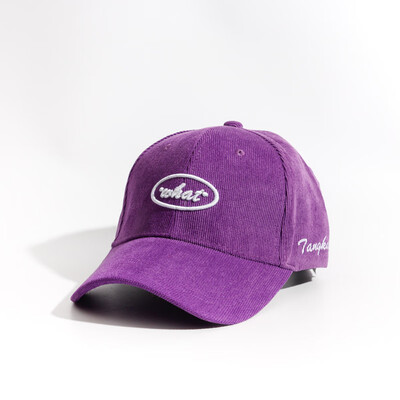 

Fallwinter new hat female letters embroidered corduroy baseball cap Korean student lovers fashion Cap male tide