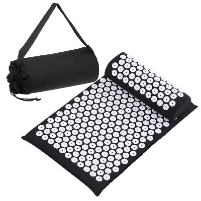 

Massage Mat Spike Acupuncture Pad Relieve Stress Pain Acupressure Cushion Health Care Yoga Mat with Pillow