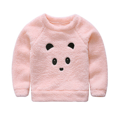 

Weixinbuy Kids Clothing Bear Image Tops Pink Cute Shirt Long Sleeve Tops or Sleeveless Tops Girl Clothing for Summer Autumn