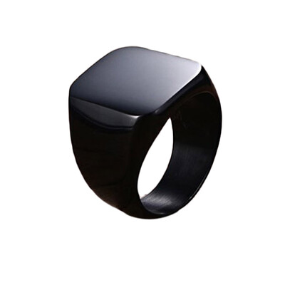 

Fashion Men Titanium Steel Rings Personality Ring Tourism Memorial