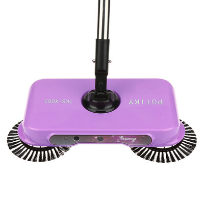 

〖Follure〗Spin Hand Push Broom Sweeper Household Dust Collector Floor Surface Cleaning Mop