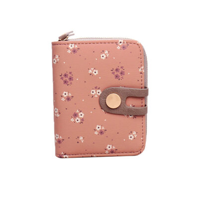 

Women Multi Slots Floral Short Wallet Coin Purse Clutches Bag Zip Card Holder