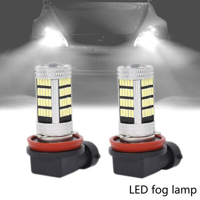

2PCS H11 80W 12V 66SMDs LED White Fog Light