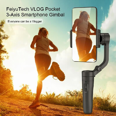 

FeiyuTech VLOG Pocket 3-Axis Handheld Smartphone Gimbal Stabilizer Creative Foldable Vlog Pocket Gimbal AI Tracking for iPhone HUA
