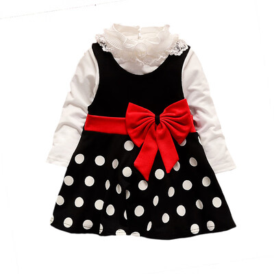 

2Pcs Spring Childrens Set Kids Clothing Casual Kids Girls Long Sleeve Fashion Outfits Princess Lace Dress Set for Baby Girls