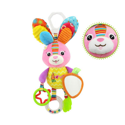 

〖Follure〗Baby Stroller Hanging Toy Plush Animal Rattle Bed Bell Infant Baby Comfort Toy
