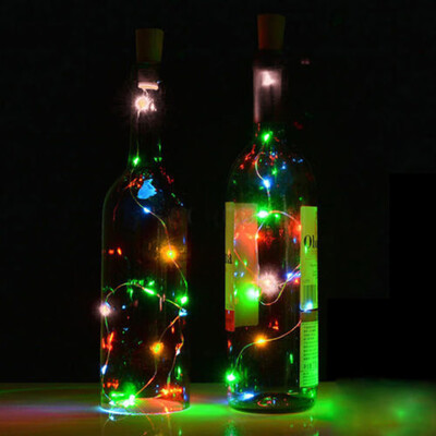 

Gobestart 1PC 15M Solar Cork Wine Bottle Stopper Copper Wire String Lights Fairy Lamps