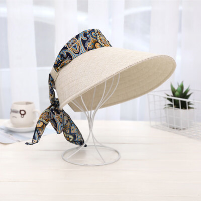 

2019 summer new fashion sun hat without top large brim outdoor sun beach hat hat factory wholesale