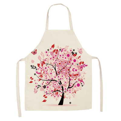 

1Pcs Plant Apron Adjustable Cotton And Linen Bib Apron Waterproof Cooking Aprons For Chef 6849cm