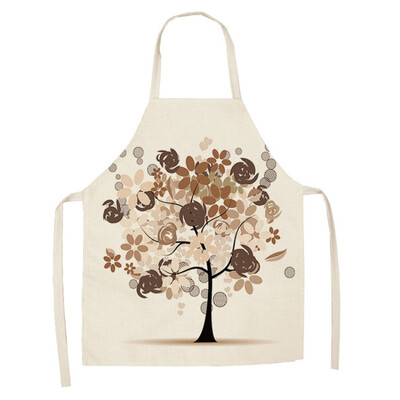

1Pcs Plant Apron Adjustable Cotton And Linen Bib Apron Waterproof Cooking Aprons For Chef 6849cm