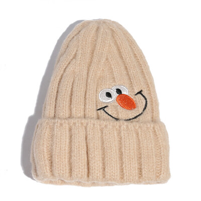 

Japanese Cute Cartoon Wool Cap Female ins Fall&Winter Fashion Knitted Cap Male