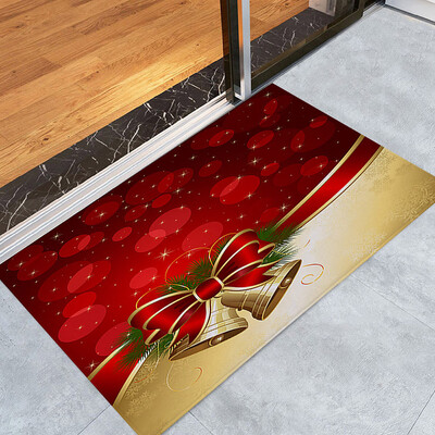 

Gobestart Merry Christmas Welcome Doormats Indoor Home Carpets Decor 40x60CM