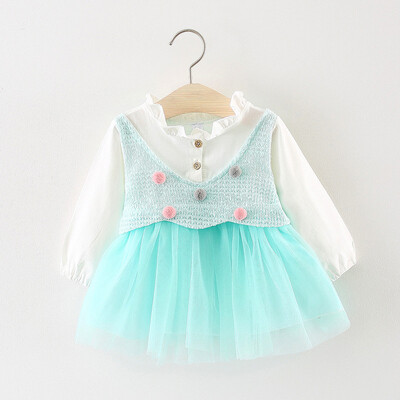

Girl Mesh Dress 2018 New Dresses Children Clothing Princess Dress Dot Design Girl Clothes Dress