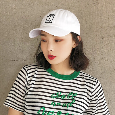

Korean version of fashion letter embroidered purple duck cap children summer home to build a soft top baseball cap sun cap man