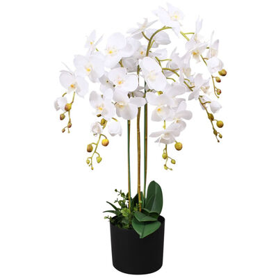 

Artificial Orchid Plant with Pot 295" White