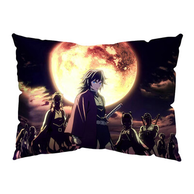 

Ailin Online Demon Slayer Kimetsu no Yaiba Pillowcase 20x12 inch Japanese Anime Decorative Pillow Case for Home Sofa Decor