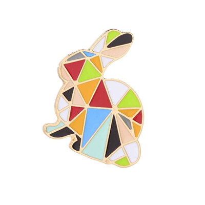 

Rainbow Enamel Collar Pin Brooch Christmas Brooch Pretty