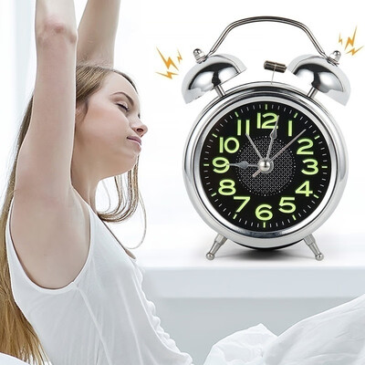 

Alarm Clock Retro Loud Double Bell Mechanical Key Wound Alarm Clock
