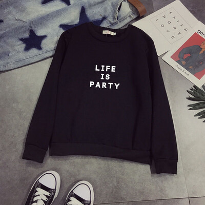

Casual Women Hoodies Sweatshirt Winter Autumn Harajuku Letter Print Long Sleeve Pullovers