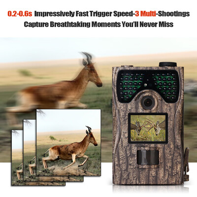 

16MP 1080P Trail Camera 20" LCD Wildlife Scouting Hunting Game Camera 48pcs IR LEDs Night Vision up to 65ft20m IP55 Waterproof 1