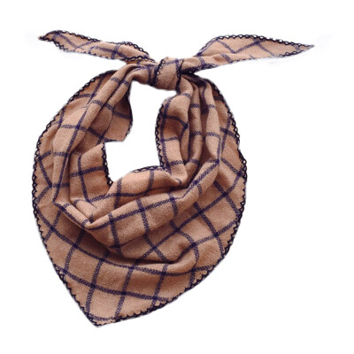 

Kids Girls Scarf Autumn Winter Fashionable Small Scarf Concise Plaid Pattern Soft Comfortable Neckerchief