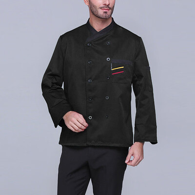 

Restaurant Hotel Women Mens Chef Long Sleeve Coat Jacket Uniform Cook Waiter