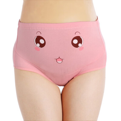 

Women Cotton Pregnant Panties High Waist Mother Belly Support Underwear Cartoon Briefs Pregnancy Panties