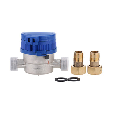 

360 Degree Freely Adjustable Rotary Counter 15mm 12 inch Cold Water Measuring Meter Garden & Home Using