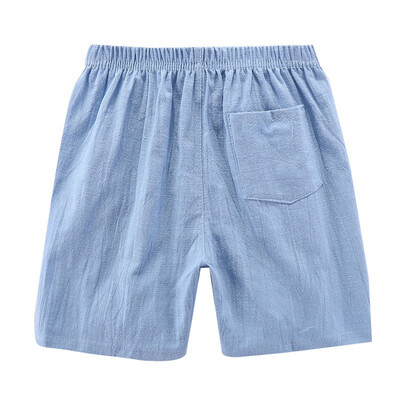 

Summer Children Trousers Solid Short Pants Kids Knee Length Casual Baby Boys Cotton Shorts