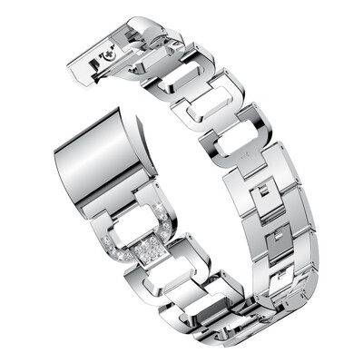 

〖Follure〗Replacement Small Metal Crystal Watch Band Wrist strap For Fitbit Charge 2