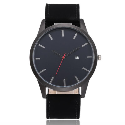 

Fashionable Stylish Casual Vintage Calendar Quartz Watch Wristwatch with Leather Strap Band for Men Women