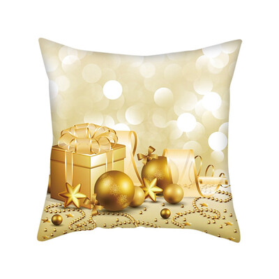 

Tailored Gold Merry Christmas Pillow Cases Nordic Sofa Cushion Cover Home Decoration