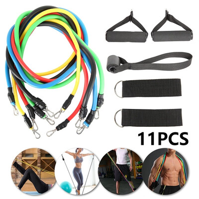 

11PCS Universal Fitness Rope Sports Fitness Equipment Set Sports Home Gym Workout Tools