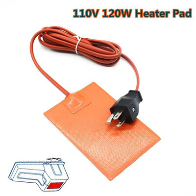 

Car Engine Oil Pan Sump Tank Heater Plate Auto Heating Pad 120W 110VUS Plug New