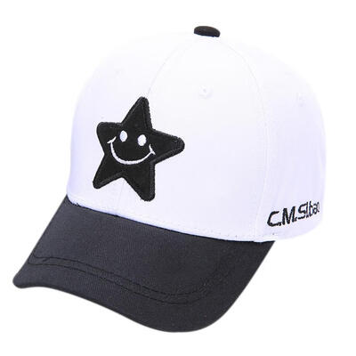 

Kids Adjustable Ball Hat Baby Boy Girl Spring Baseball Cap Breathable Star Print Visors Hats New