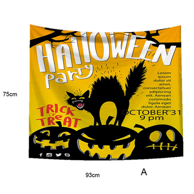 

Toponeto Halloween Beach Cover Up Tunic Tapestry Wallhaning Roomdorm Home Decor
