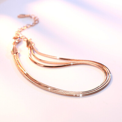 

Hot Octagonal Snake Bone Silver-plated Bracelet Female Hand Jewelry Korean Fashion