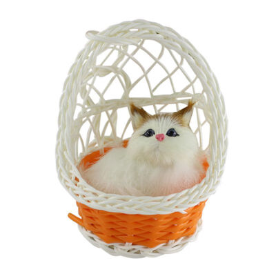 

DIY Hanging Basket Miniature Ornament Garden Animal Lovely Ornament Doll House Decoration Office Home Decor Accessories New