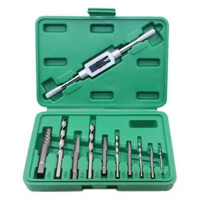 

11PCSSet Broken Nails Wire Extractor High Hardness Repairing Machine Take-out 3mm-10mm Broken Head Screw Extractor Set