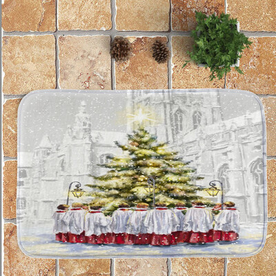 

Tailored Christmas Festival Entrance Door Bathroom Mat Indoor Bath Decor