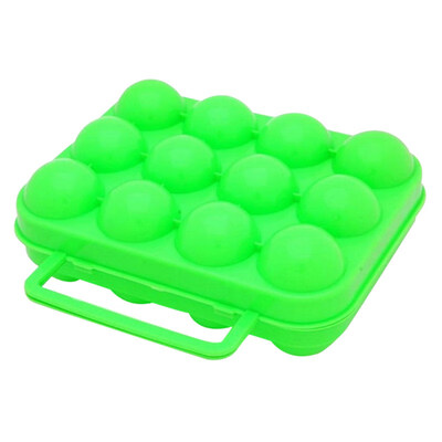 Portale 12 Grids Camping Picnic Folding Egg Storage Case Box Holder Container