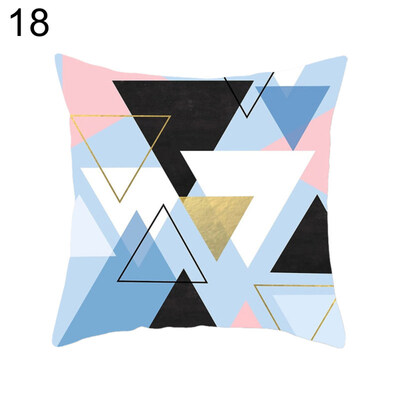 

Color Block Teardrop Triangle Geometric Pillow Case Cushion Cover Sofa Car Decor