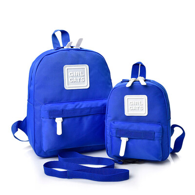 

Tailored Cartoon Alphabet Student Backpack Casual Large Capacity Travel 2 Piece Set